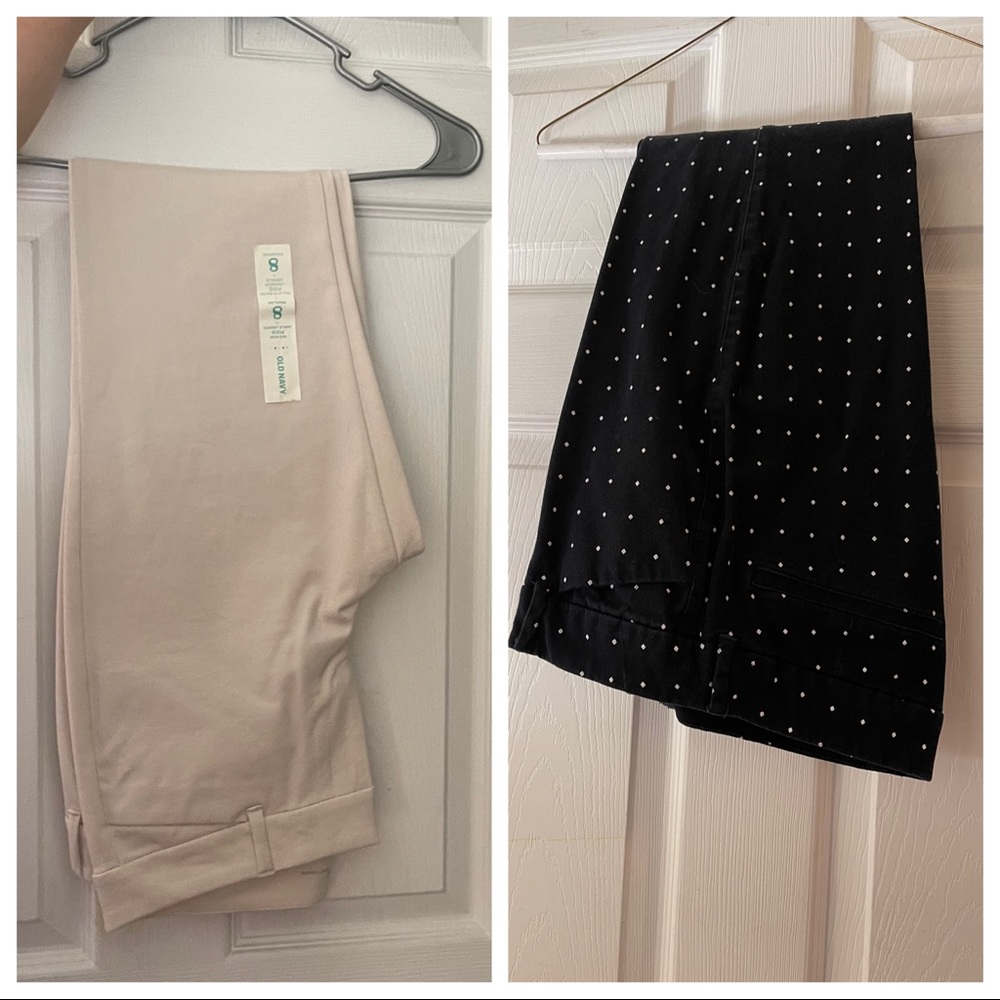 Old Navy pixie mid-rise ankle pants (2 pairs)
